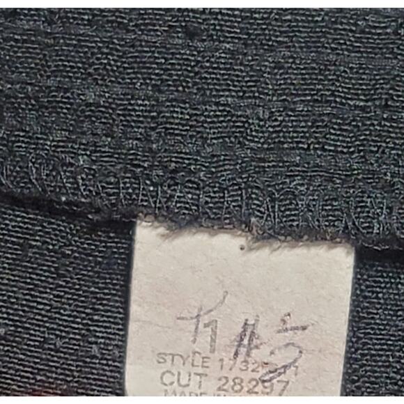 Briggs Black Flat Front Pull On Pants 14P Lightweight Slashed Pocket Tapered Leg - Picture 5 of 6